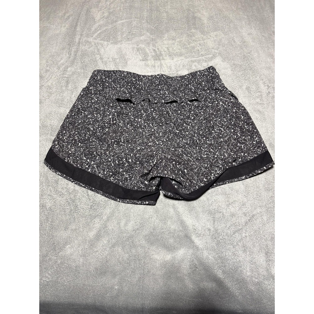 Athleta Shorts XS Gray Printed Mesh Racer Run 4" Running Lined Athletic 446581